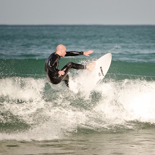 James Whitaker surfing